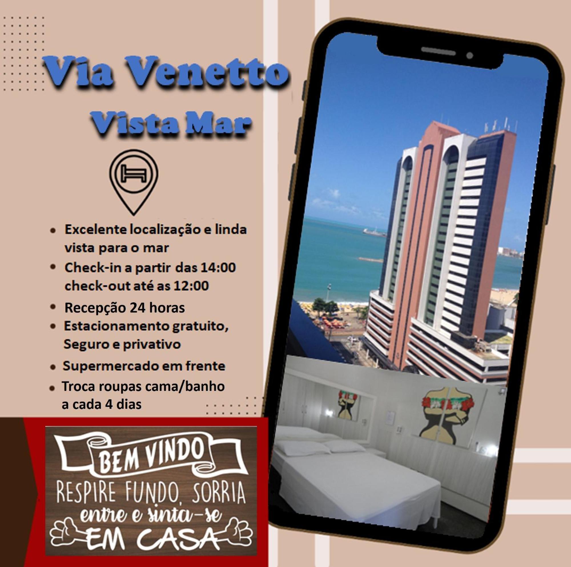 Via Venetto - Vista Mar Aparthotel Fortaleza  Eksteriør bilde